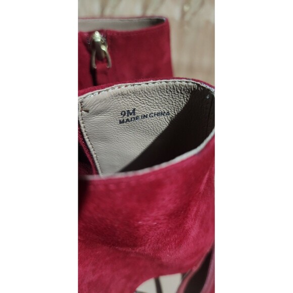 Linea Paolo Suede Pointy Toe Bootie Pumps Size 9 - Picture 5 of 7